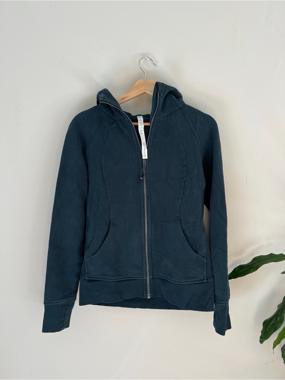 Lululemon scuba Dark Teal Zip-Up Hoodie
